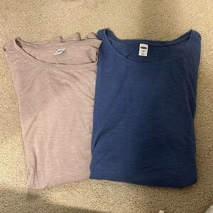 Old Navy Luxe Women’s L Shirts. TWO PACK.